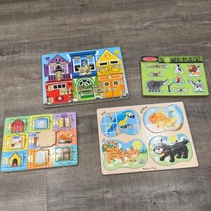 Melissa and Doug lot 4 activity boards